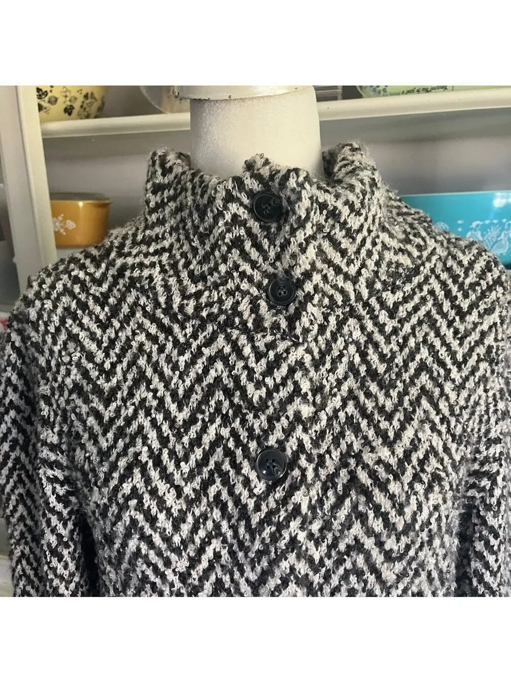 Skovhuus Italian Button-Up Sweater Jacket - Size Small